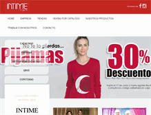 Tablet Screenshot of intime.cl